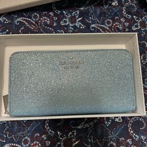 Kate Spade large continental Glitter Clutch